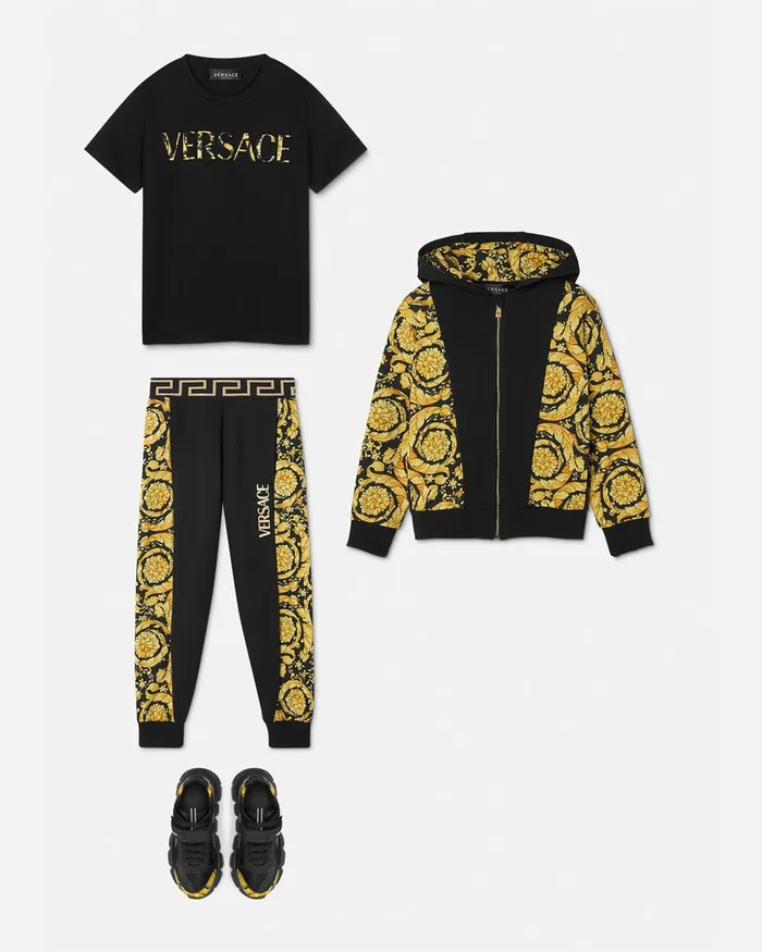 Pants and Skirts Kids Versace Barocco Sweatpants Black