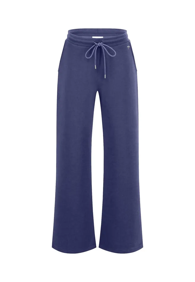 Pants Women FYNCHHATTON Sweatpants With A Wide Cut Blue Purpleblack