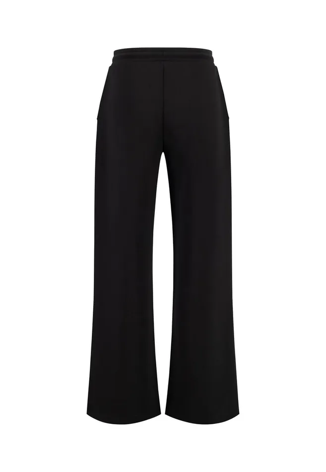 Pants Women FYNCHHATTON Sweatpants With A Wide Cut Blue Purpleblack