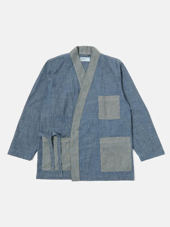 Patched Kyoto Work Jacket In Indigo ChambrayHickory S Men Universal Works Jackets