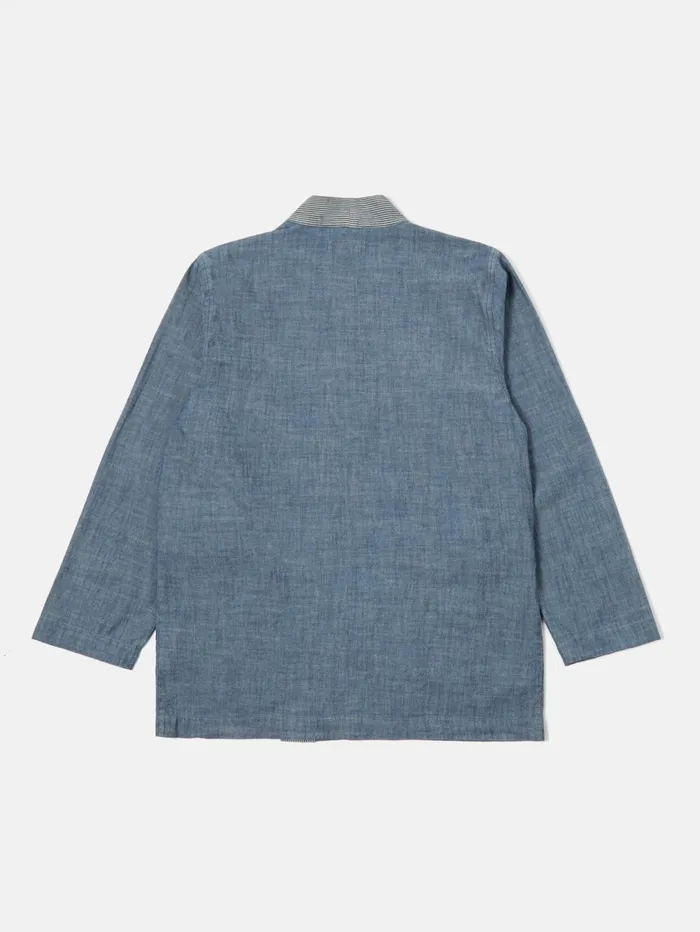 Patched Kyoto Work Jacket In Indigo ChambrayHickory S Men Universal Works Jackets