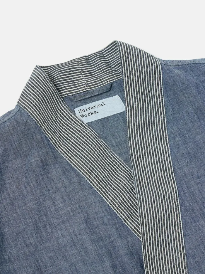 Patched Kyoto Work Jacket In Indigo ChambrayHickory S Men Universal Works Jackets