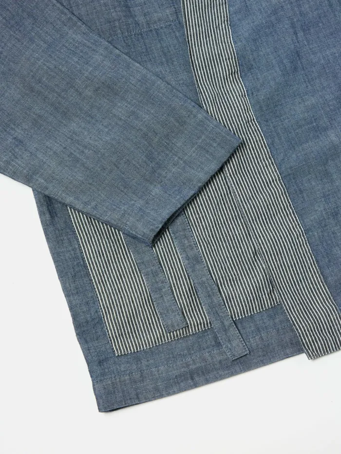 Patched Kyoto Work Jacket In Indigo ChambrayHickory S Men Universal Works Jackets