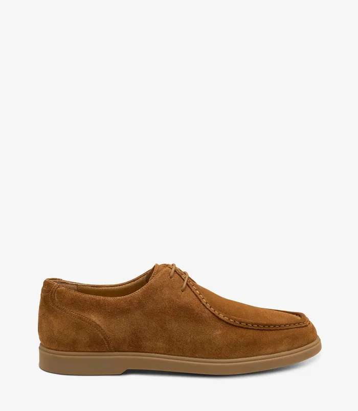Plain Ties Arezzo Chestnut Brown Suede 8211 Loake Men