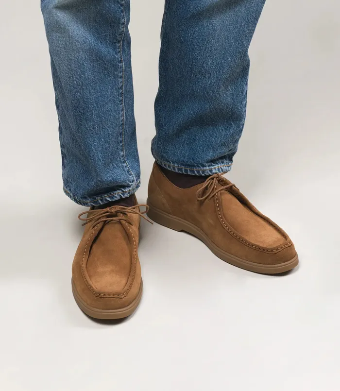 Plain Ties Arezzo Chestnut Brown Suede 8211 Loake Men Plain Ties Arezzo Chestnut Brown Suede 8211 Loake Men