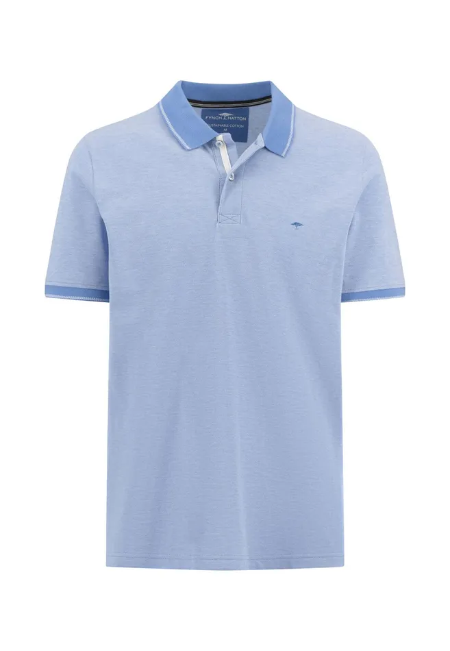 Polo Shirt Men FYNCHHATTON Polo Shirt In Twotone Optics Summer Breezeleaf Greencrystal Bluenavydusty Lavenderpapayacool Gray