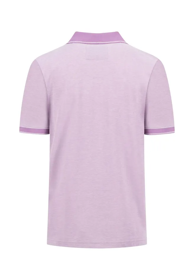 Polo Shirt Men FYNCHHATTON Polo Shirt In Twotone Optics Summer Breezeleaf Greencrystal Bluenavydusty Lavenderpapayacool Gray