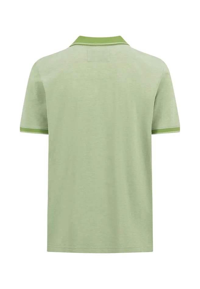 Polo Shirt Men FYNCHHATTON Polo Shirt In Twotone Optics Summer Breezeleaf Greencrystal Bluenavydusty Lavenderpapayacool Gray