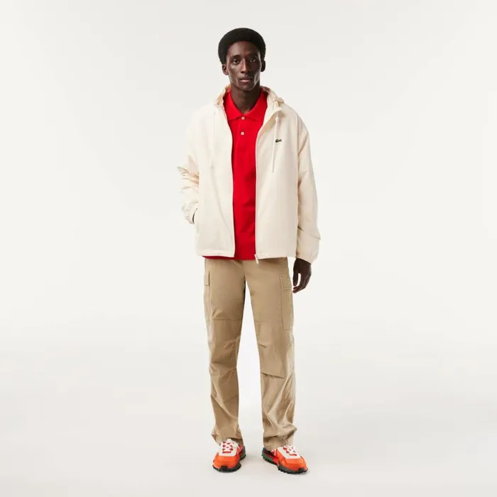 Polos Men Lacoste Men039s Long Sleeve Cotton Polo Red 240