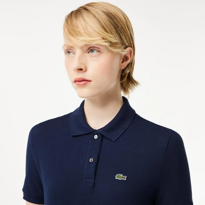 Polos Women Lacoste Women039s Regular Fit Soft Cotton Petit Piqu Polo Navy Blue 166