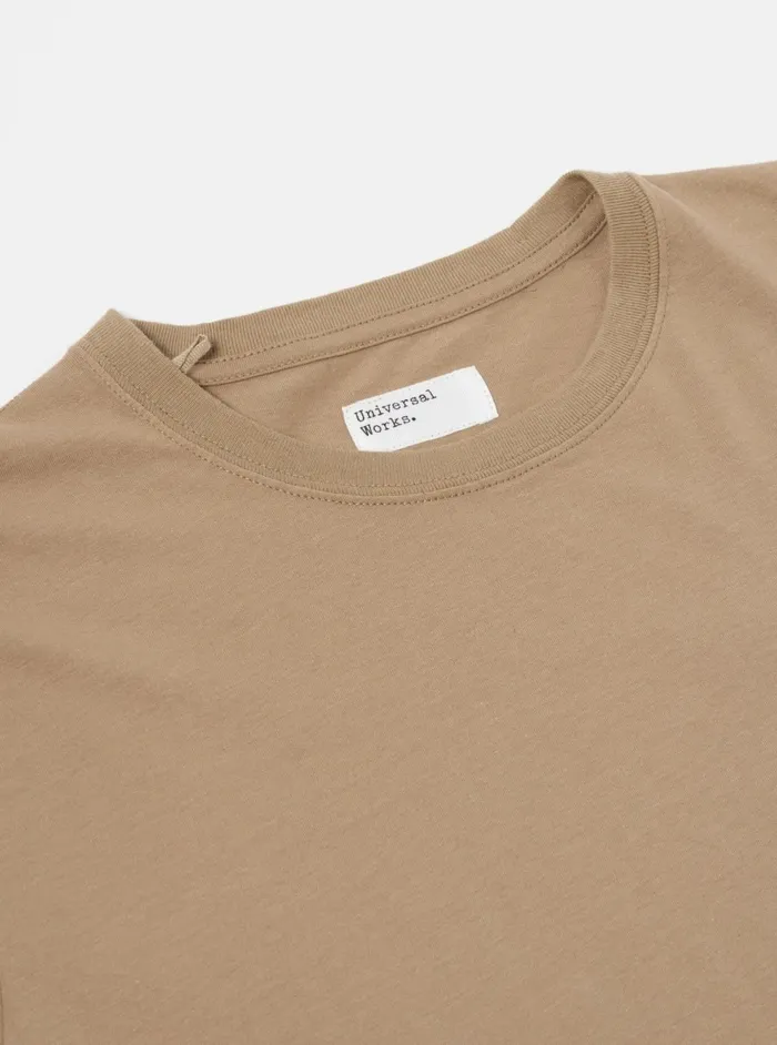Print Tee In Sand Single Jersey UW31 Men Universal Works Tees