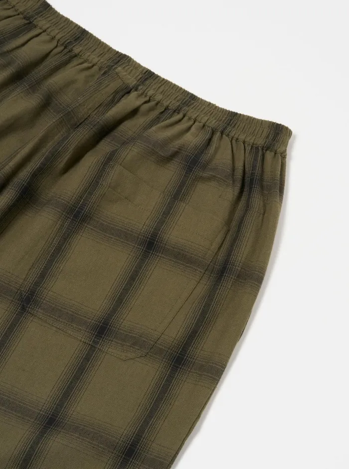 Pyjama Pant In Olive Shadow Check Men Universal Works Nightwear