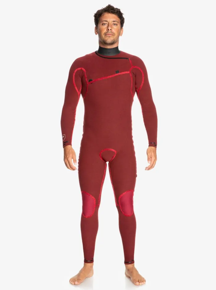 Quiksilver 43 Highline Chest Zip Wetsuit Black Mens Wetsuits