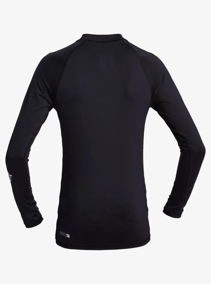 Quiksilver 816 All Time Long Sleeve UPF 50 Rashguard Black Boys Rashguards Quiksilver 816 All Time Long Sleeve UPF 50 Rashguard Black Boys Rashguards