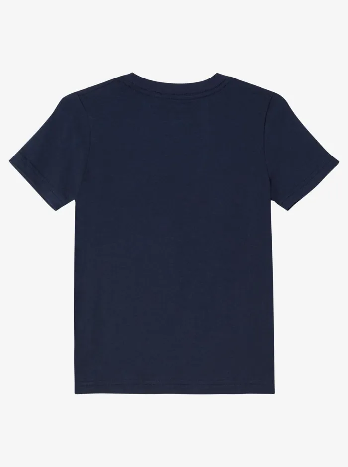 Quiksilver 816 Double Shakas TShirt Navy Blazer Boys Tees Quiksilver 816 Double Shakas TShirt Navy Blazer Boys Tees