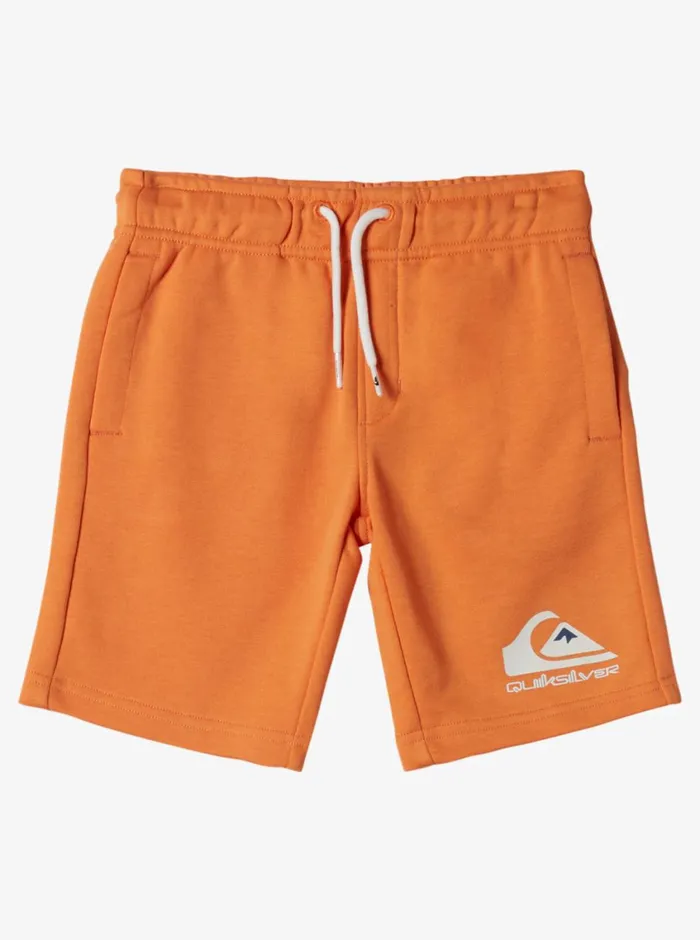 Quiksilver 816 Easy Day Jogger Short Sweatpants Tangerine Boys Shorts