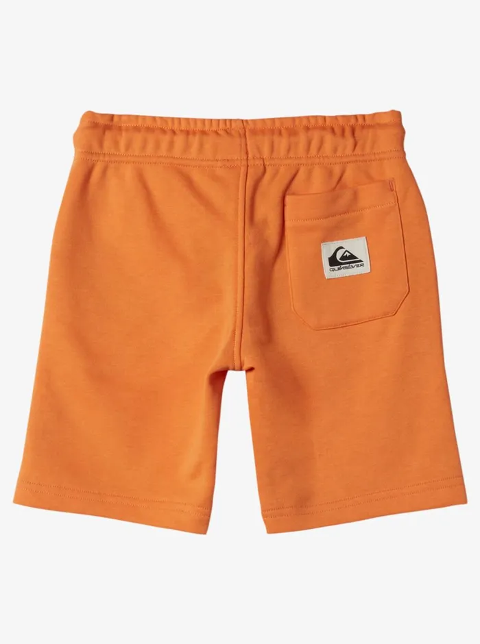 Quiksilver 816 Easy Day Jogger Short Sweatpants Tangerine Boys Shorts