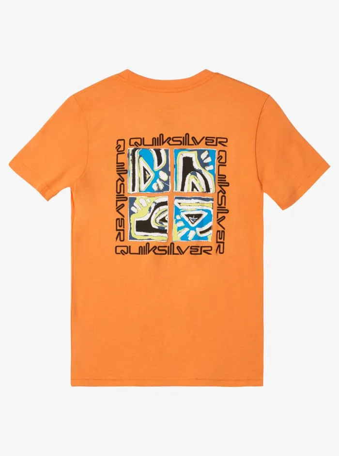 Quiksilver 816 Free Zone TShirt Celosia Orange Boys Tees Quiksilver 816 Free Zone TShirt Celosia Orange Boys Tees