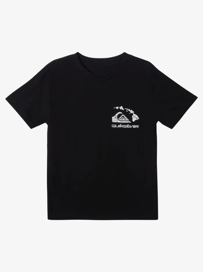 Quiksilver 816 Hawaii Keep In Rhythm Boy TShirt Black Boys Tees