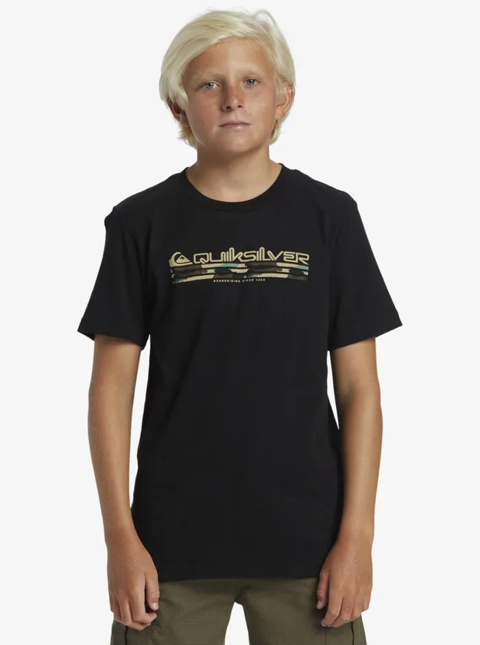 Quiksilver 816 Omni Fill TShirt Black Boys Tees