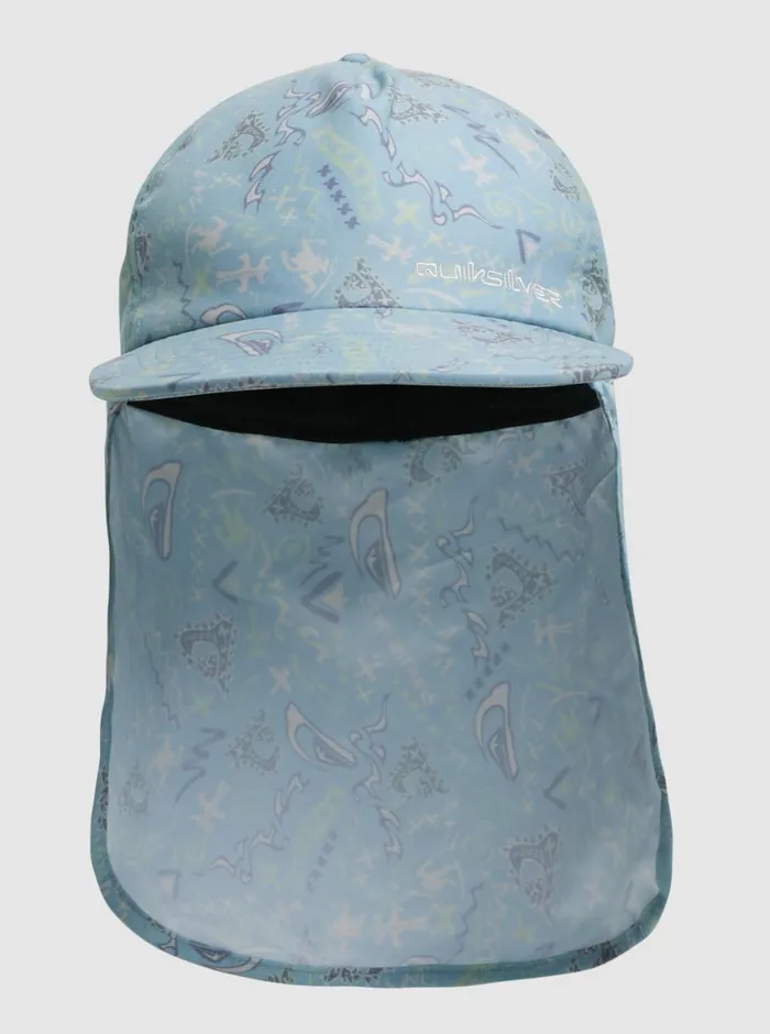 Quiksilver 816 Ray Master Neck Protection Cap Pastel Turquoise Next Gen 233 Boys Hats