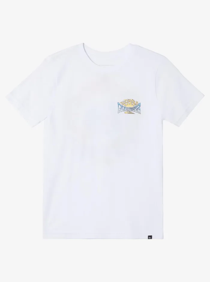 Quiksilver 816 Spin Cycle TShirt White Boys Tees