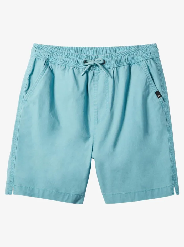 Quiksilver 816 Taxer 15034 Elastic Waist Shorts Cameo Blue Boys Shorts
