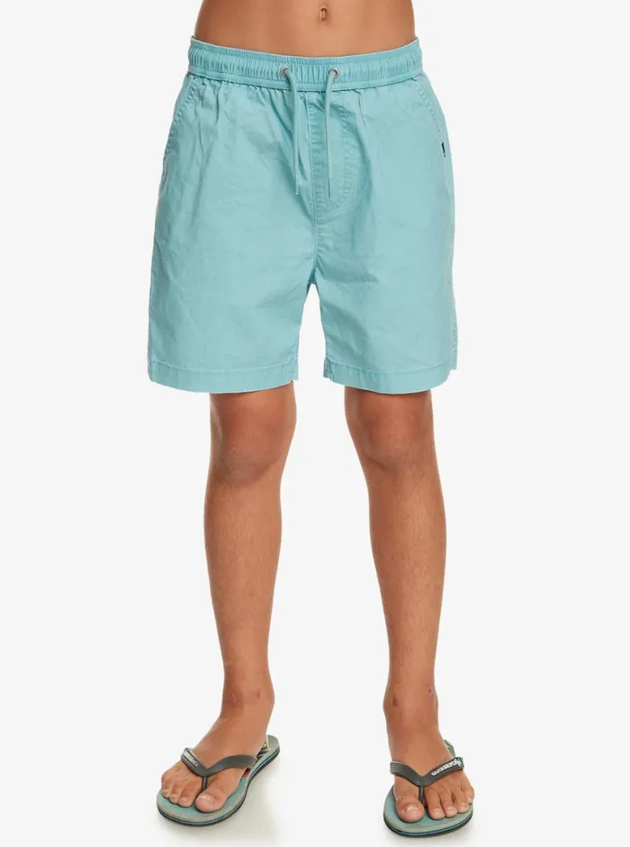 Quiksilver 816 Taxer 15034 Elastic Waist Shorts Cameo Blue Boys Shorts Quiksilver 816 Taxer 15034 Elastic Waist Shorts Cameo Blue Boys Shorts
