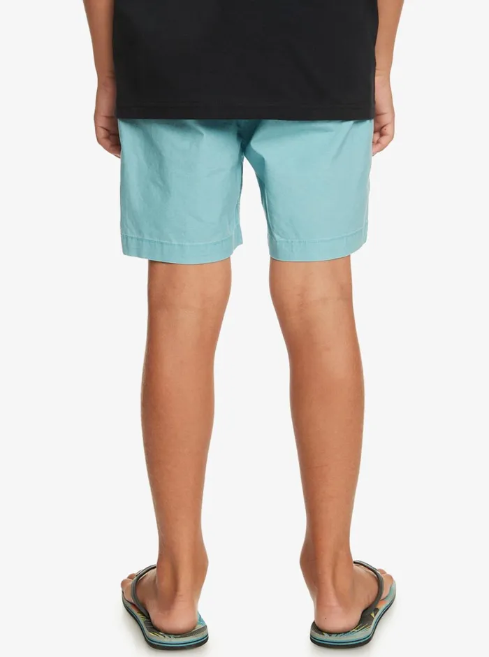 Quiksilver 816 Taxer 15034 Elastic Waist Shorts Cameo Blue Boys Shorts Quiksilver 816 Taxer 15034 Elastic Waist Shorts Cameo Blue Boys Shorts