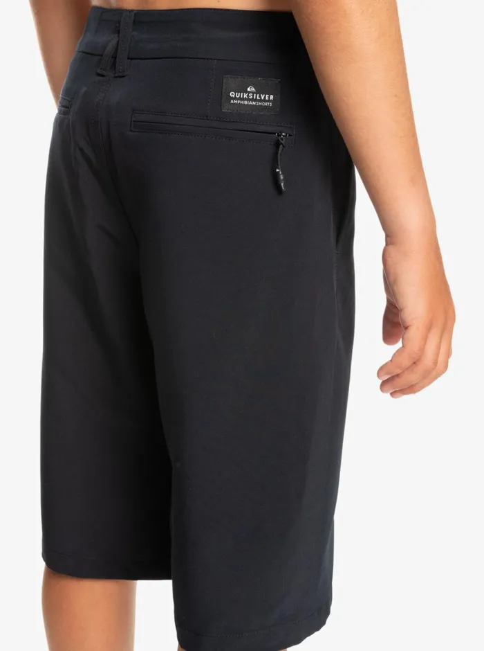 Quiksilver 816 Union Amphibian 19034 Hybrid Shorts Black Boys Shorts Quiksilver 816 Union Amphibian 19034 Hybrid Shorts Black Boys Shorts