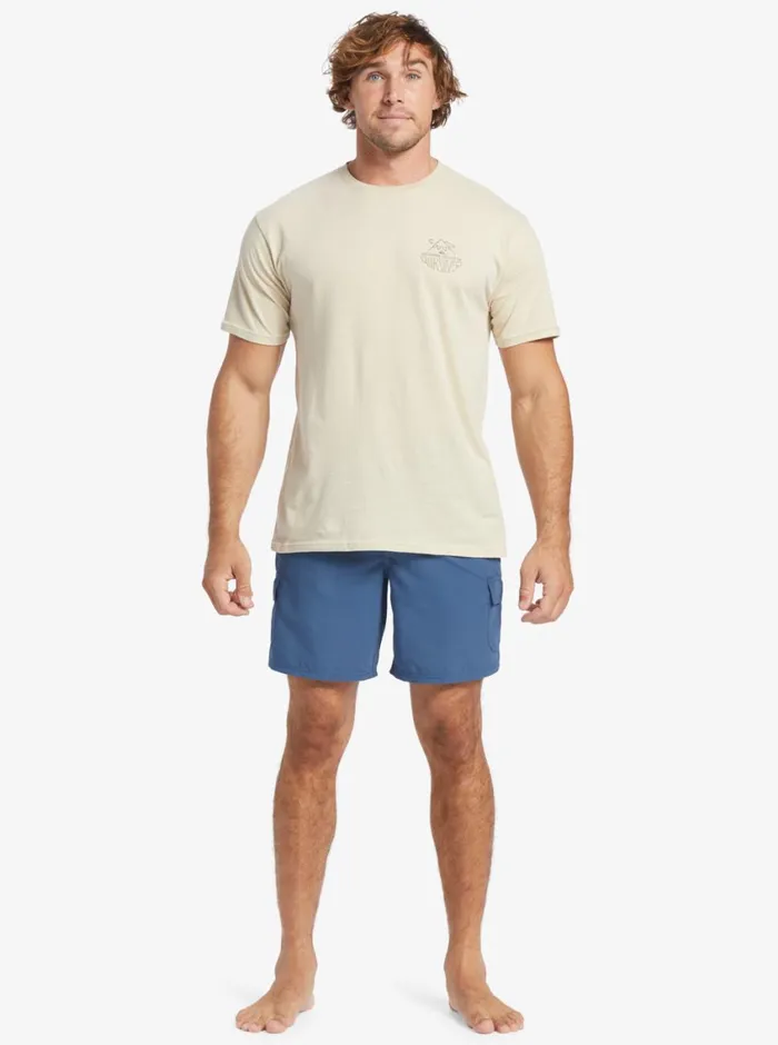 Quiksilver Balance 18034 Volleys Ensign Blue Heather MensWaterman Elastic Waist Quiksilver Balance 18034 Volleys Ensign Blue Heather MensWaterman Elastic Waist