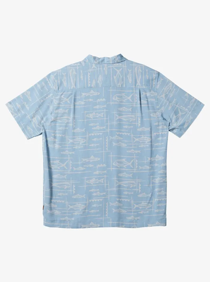 Quiksilver Bento Woven Shirt Bento Dusk Blue MensWaterman Shirts and Polos Quiksilver Bento Woven Shirt Bento Dusk Blue MensWaterman Shirts and Polos