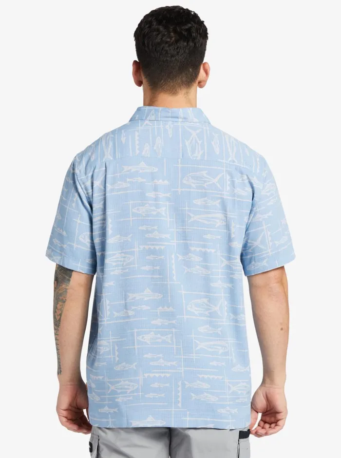 Quiksilver Bento Woven Shirt Bento Dusk Blue MensWaterman Shirts and Polos Quiksilver Bento Woven Shirt Bento Dusk Blue MensWaterman Shirts and Polos