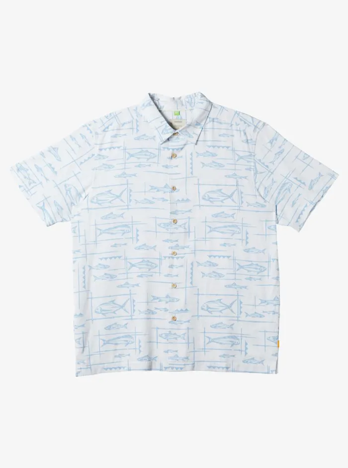 Quiksilver Bento Woven Shirt Bento White MensWaterman Shirts and Polos