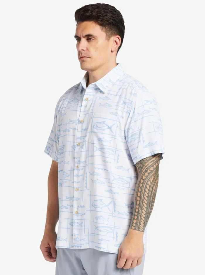 Quiksilver Bento Woven Shirt Bento White MensWaterman Shirts and Polos Quiksilver Bento Woven Shirt Bento White MensWaterman Shirts and Polos