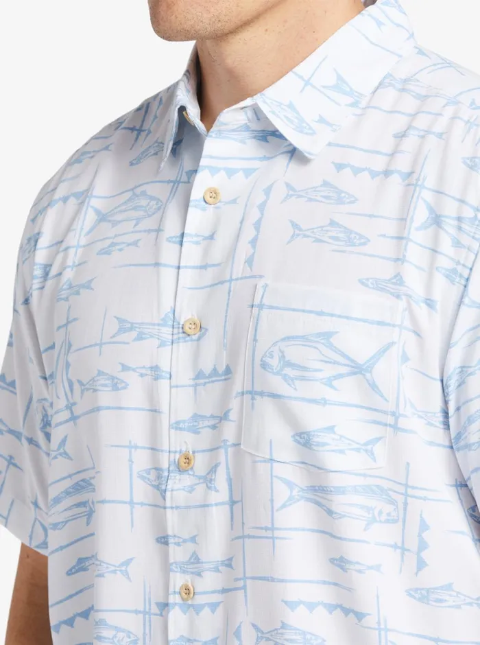 Quiksilver Bento Woven Shirt Bento White MensWaterman Shirts and Polos Quiksilver Bento Woven Shirt Bento White MensWaterman Shirts and Polos
