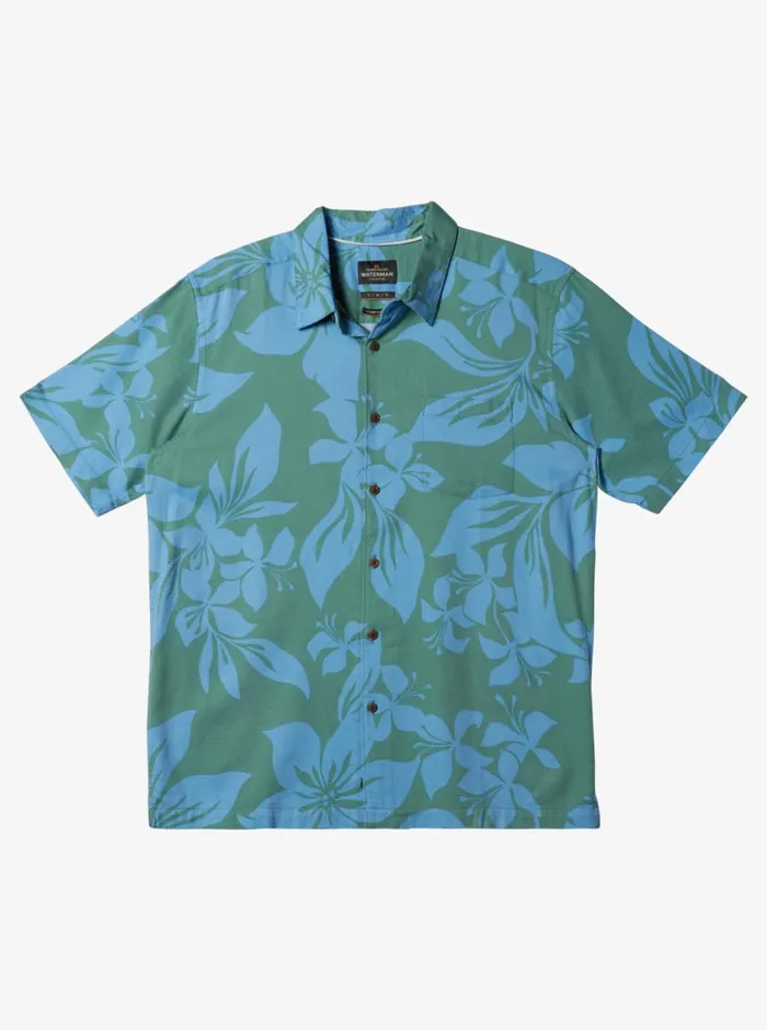 Quiksilver Big Island Woven Shirt Frosty Spruce Big Island Woven MensWaterman Shirts and Polos Quiksilver Big Island Woven Shirt Frosty Spruce Big Island Woven MensWaterman Shirts and Polos