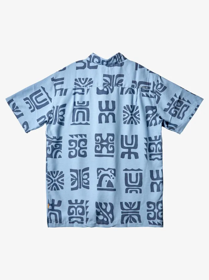 Quiksilver Channel Paddle Short Sleeve Shirt Dusk Blue Channel Paddle MensWaterman Shirts and Polos Quiksilver Channel Paddle Short Sleeve Shirt Dusk Blue Channel Paddle MensWaterman Shirts and Polos