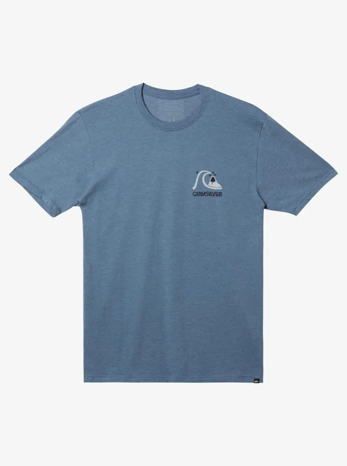 Quiksilver Circle Back TShirt Bering Sea Heather Mens Tees