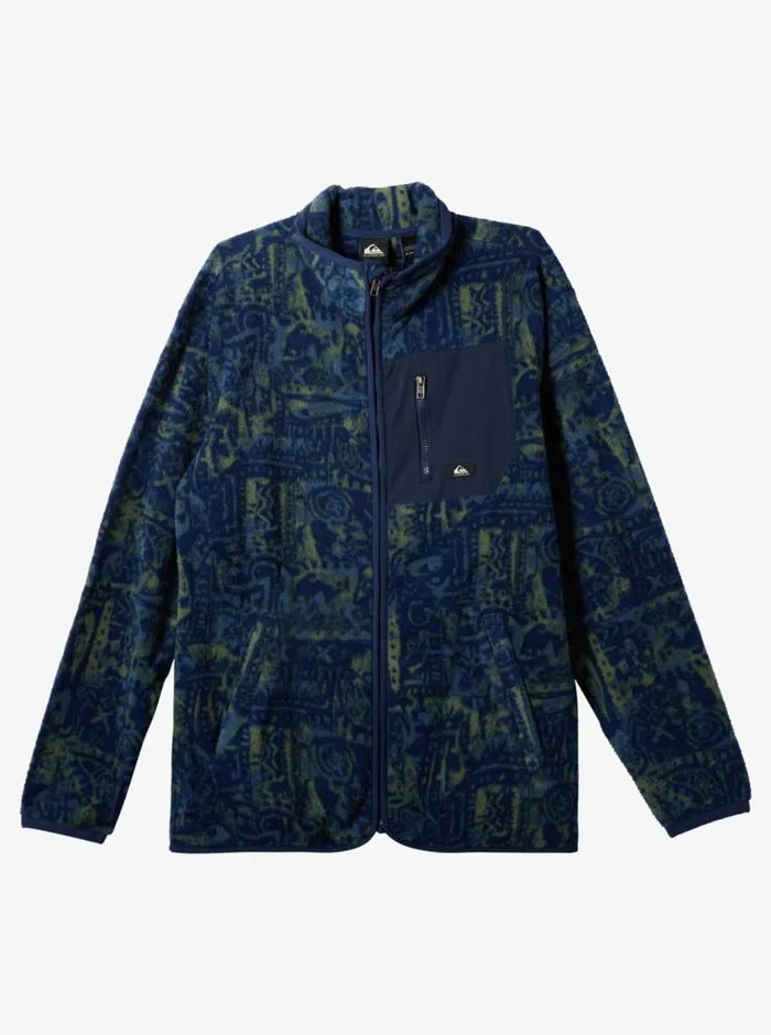 Quiksilver Clean Coasts ZipUp Fleece Naval Academy Nu Vintage Mens Sweatshirts and Hoodies Quiksilver Clean Coasts ZipUp Fleece Naval Academy Nu Vintage Mens Sweatshirts and Hoodies