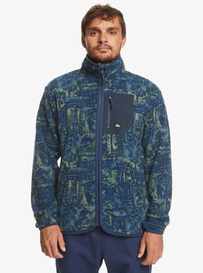 Quiksilver Clean Coasts ZipUp Fleece Naval Academy Nu Vintage Mens Sweatshirts and Hoodies Quiksilver Clean Coasts ZipUp Fleece Naval Academy Nu Vintage Mens Sweatshirts and Hoodies