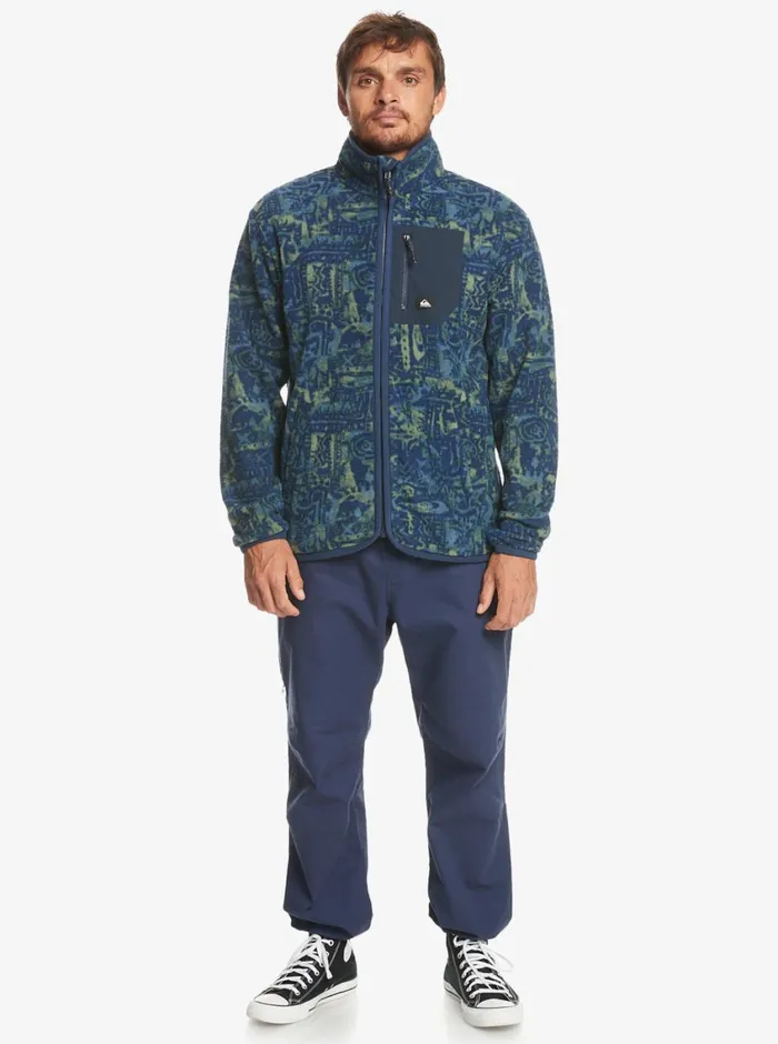 Quiksilver Clean Coasts ZipUp Fleece Naval Academy Nu Vintage Mens Sweatshirts and Hoodies Quiksilver Clean Coasts ZipUp Fleece Naval Academy Nu Vintage Mens Sweatshirts and Hoodies