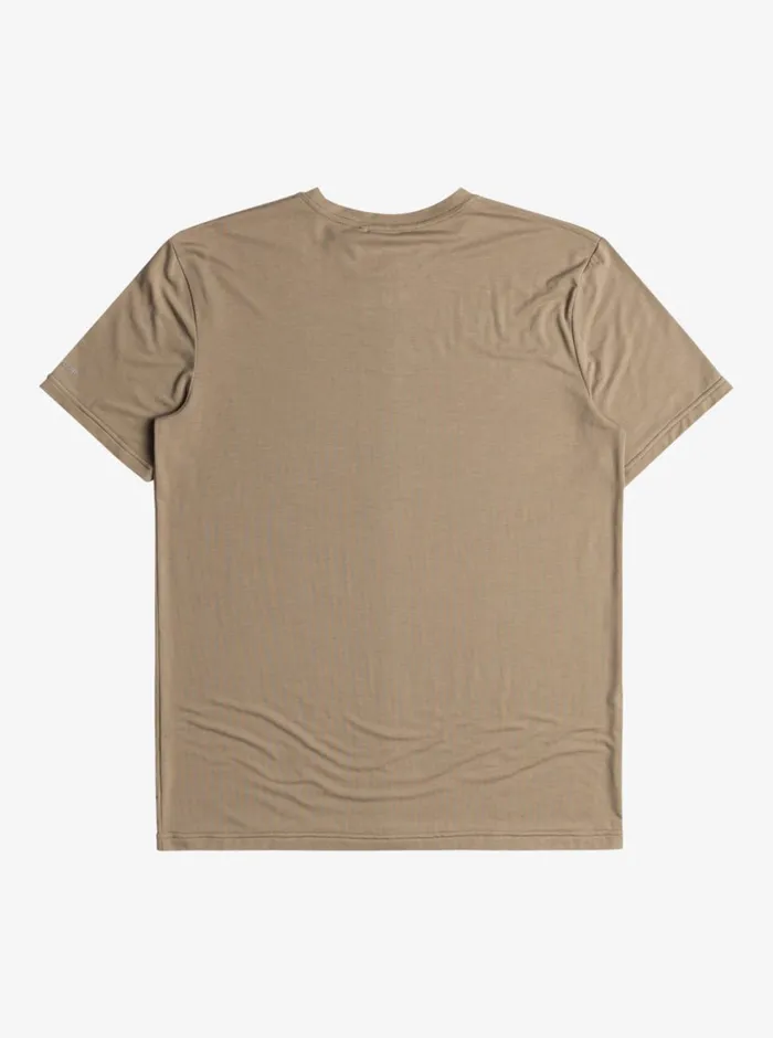Quiksilver Coastal Run TShirt Timber Wolf Mens Tees Quiksilver Coastal Run TShirt Timber Wolf Mens Tees