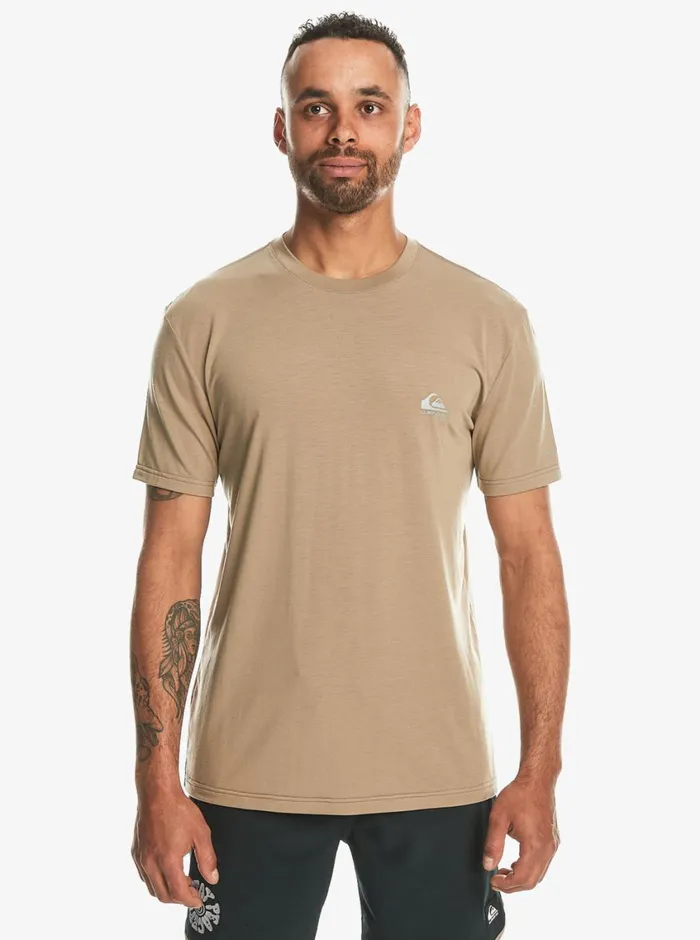 Quiksilver Coastal Run TShirt Timber Wolf Mens Tees Quiksilver Coastal Run TShirt Timber Wolf Mens Tees