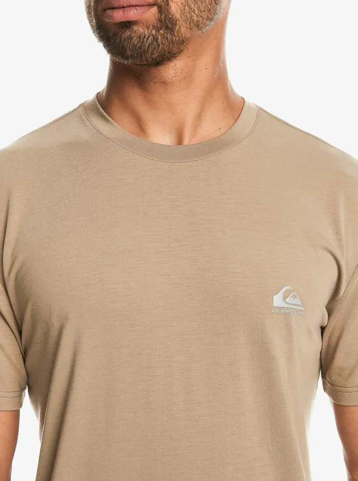 Quiksilver Coastal Run TShirt Timber Wolf Mens Tees Quiksilver Coastal Run TShirt Timber Wolf Mens Tees