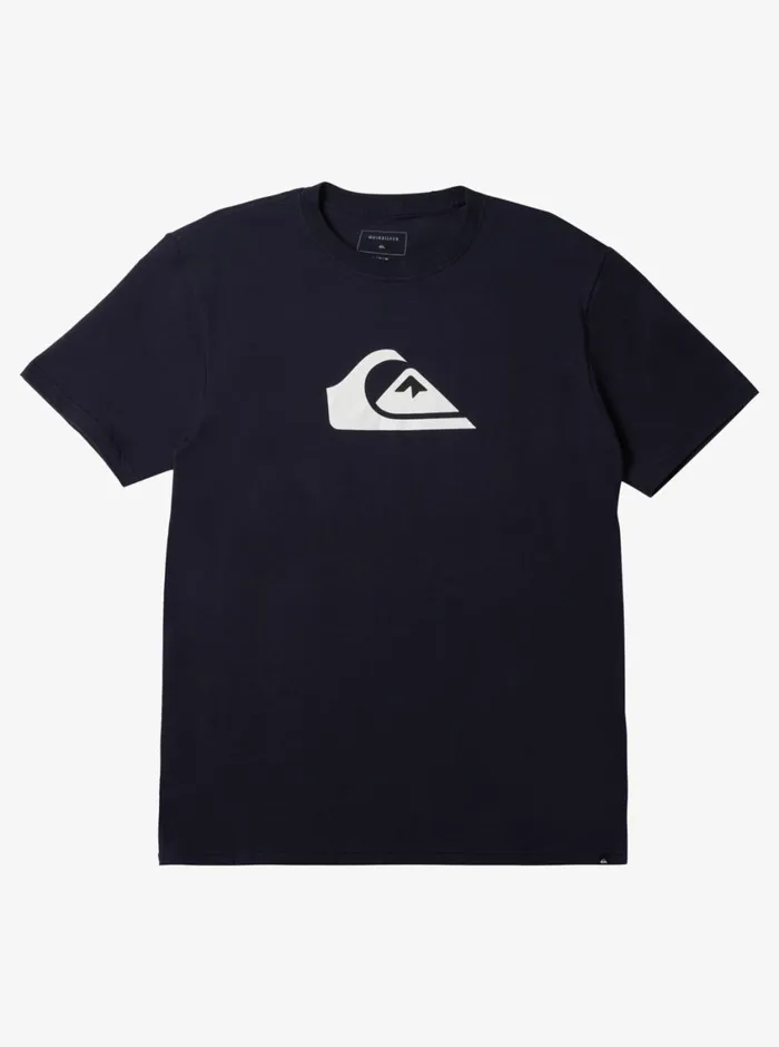 Quiksilver Comp Logo Tshirt Navy Blazer Mens Tees