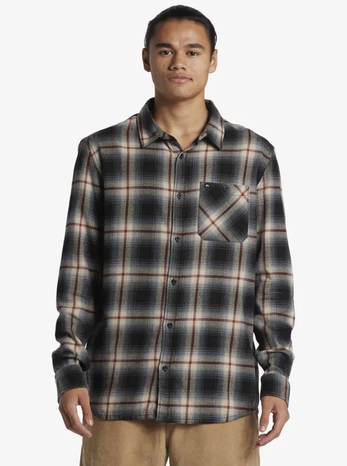 Quiksilver Craibstone Long Sleeve Shirt Black Craibstone Mens Shirts and Polos