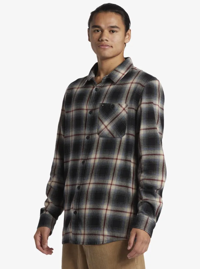 Quiksilver Craibstone Long Sleeve Shirt Black Craibstone Mens Shirts and Polos