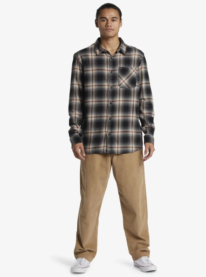 Quiksilver Craibstone Long Sleeve Shirt Black Craibstone Mens Shirts and Polos