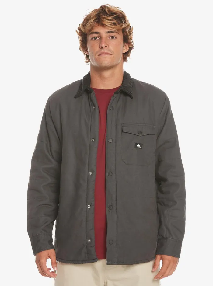 Quiksilver Downrail Upd Canvas Jacket Tarmac Mens Jackets